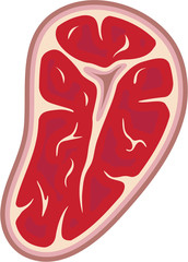 Piece of Meat vector