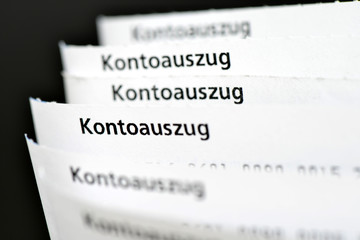 Kontoauszug, Bank, Girokonto, Dispo, Zinsen, Sparen, Geld