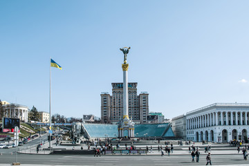 Place de l& 39 indépendance, la place principale de Kiev, Ukraine (Maidan)