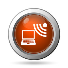 Wireless laptop icon