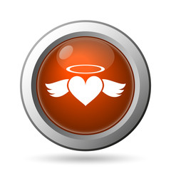 Heart angel icon