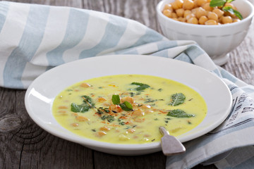 Chickpea Stew with Saffron, Yogurt