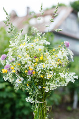 bouquet of bright wildflowers