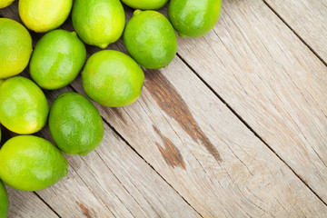 Fresh ripe limes