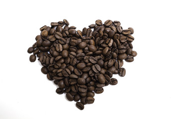 Кофе в форме сердца