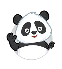 Fototapeta premium Panda waving