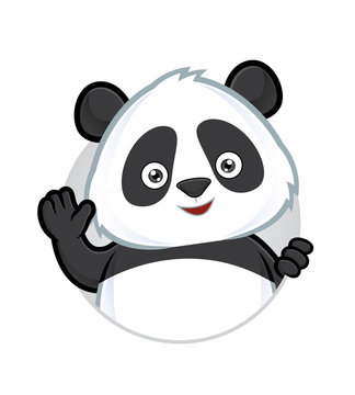 Panda waving