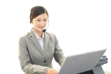 笑顔のオペレーター