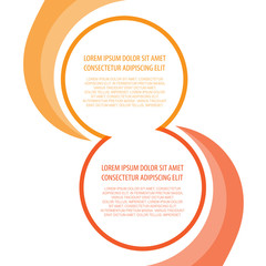 Presentation background blended circular elements