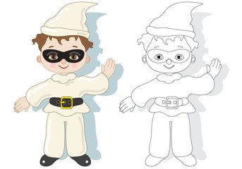 Coloring Mask-Pulcinella