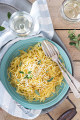 Spaghetti squash with herbs and parmesan