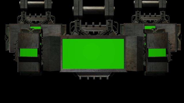 Animated 3D Screen Model
