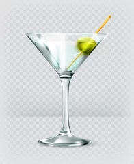 Foto op Plexiglas Martini cocktail, vector icon © Natis