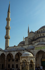 The Blue Mosque yard, Sultanahmet Camii , Istanbul, Turkey