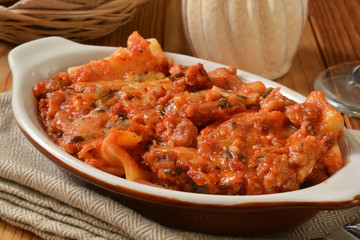 Four cheese lasagna