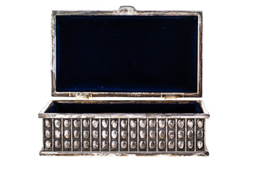 Open Silver casket