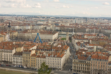Obraz premium overlook of lyon, france