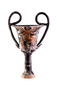 Ancient volute krater vase