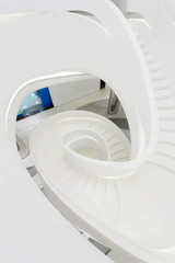 Fototapeta premium futuristc staircase in modern office building interior