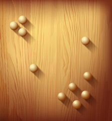Wood texture realistic and circle designs ball background