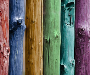 Wood plank colorful texture background