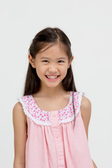 Portrait of happy little Asian child