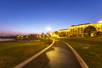 Obraz premium skyline and landscape near holiday resort