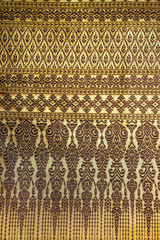 Thai silk gold color with for background