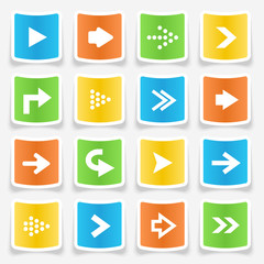 Arrow Sticker Icons