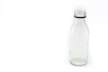 pharmacy bottle made of clear glass