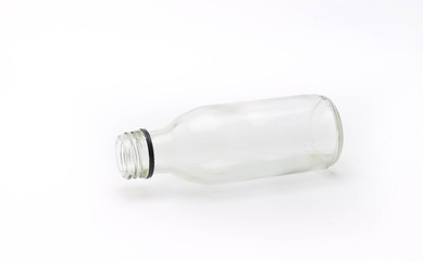 pharmacy bottle made of clear glass