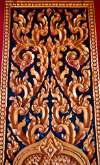 Thai style art on the window