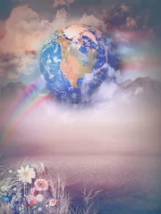 Poster Magic landscape with rainbow © Rosario Rizzo