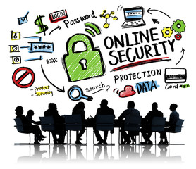 Online Security Protection Internet Safety Business Concept