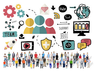 Team Share Support Trust Help Teamwork Togetherness Concept