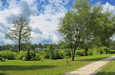 Park in Feofaniya, Kyiv, Ukraine