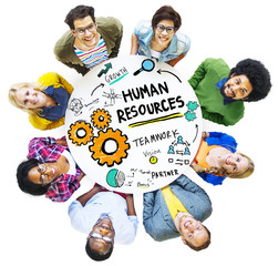 Human Resources Employment Job Teamwork People Diversity Concept