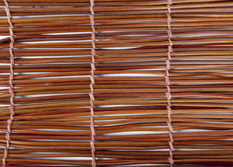 kitchen mat rolled up on a white background