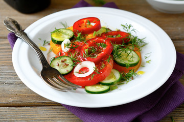 Fresh vegetable salad