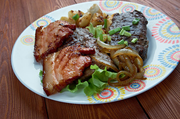 Calf liver and bacon