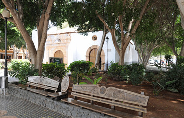 Fototapeta na wymiar Église Notre-Dame de Regla à Pájara à Fuerteventura