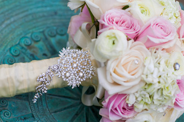 wedding bouquet of roses