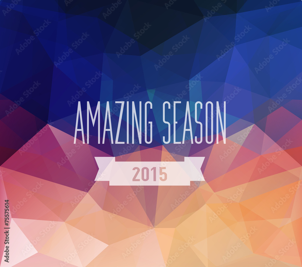 Aufkleber abstract colorful geometric background