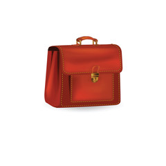 briefcase, leather