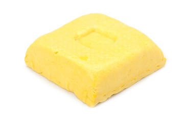 yellow bean curd or tofu