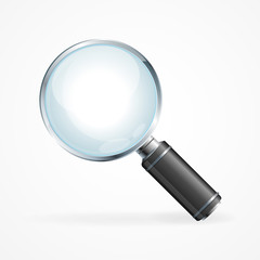 Vector magnifying glass icon