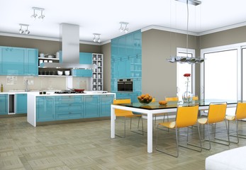 moderne Küche Interieur Design