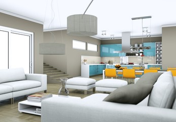 moderne Wohnung Interieur Design