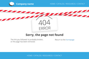 Page not found Error 404