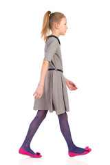 Young girl walking